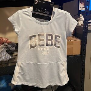 Bebe Sport Light Blue Short Sleeve Tee